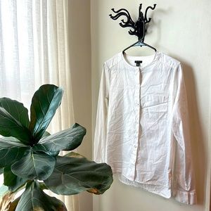 White Ann Taylor Buttondown Shirt - XS